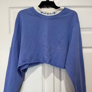 Thrifted crop sweater